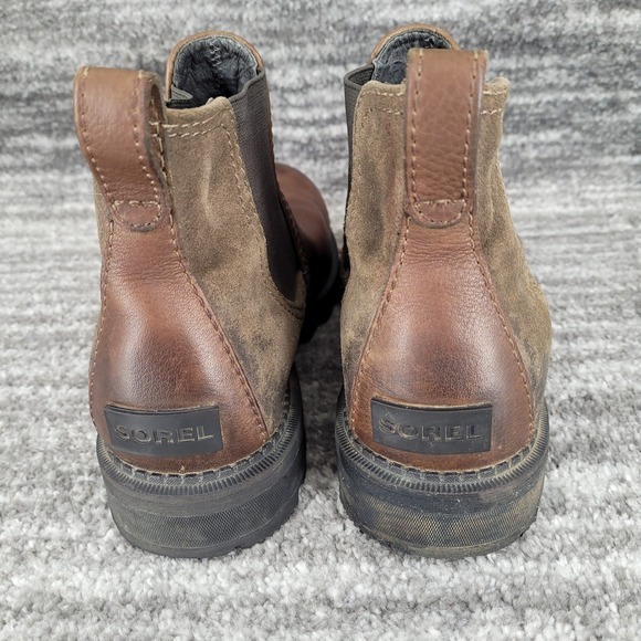Sorel Mens 11.5 Waterproof‎ Brown Leather Chelsea Boots main image 5